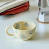 Tazza Lussuosa in Ceramica per Bevande Calde e Fredde - Elegante Tazza da Latte e Caffè con Manico