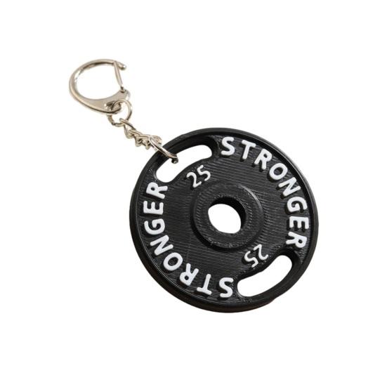 

Keychain Pendant Small Barbell Charm Gym Keyring Sports Style Mini Fitness Key Holder Sports Enthusiasts Fitness Bag Sports Accessories чорний