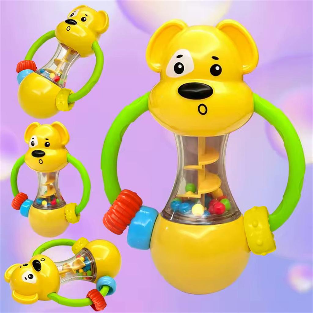 Baby Rattles Toys 0 12 Months Sensory Grasp Toys Hand Bell Activity Cute Animal Rattles For Infants Gifts
