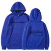 Women's Letter Print Hoodie with Kangaroo Pocket and Drawstring