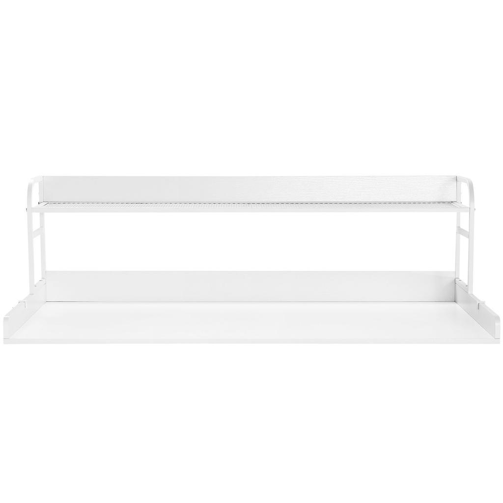 VEVOR Washer Dryer Countertop with 2-Tier Shelf, 54" X 27" Wooden Washer and Dryer Countertop with Anti-Slip Pads
