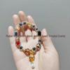 Incense Ash Glazed Gold Leaf Agate Rabbit God Peace Buckle Bracelet - Scenic Spot Best Seller