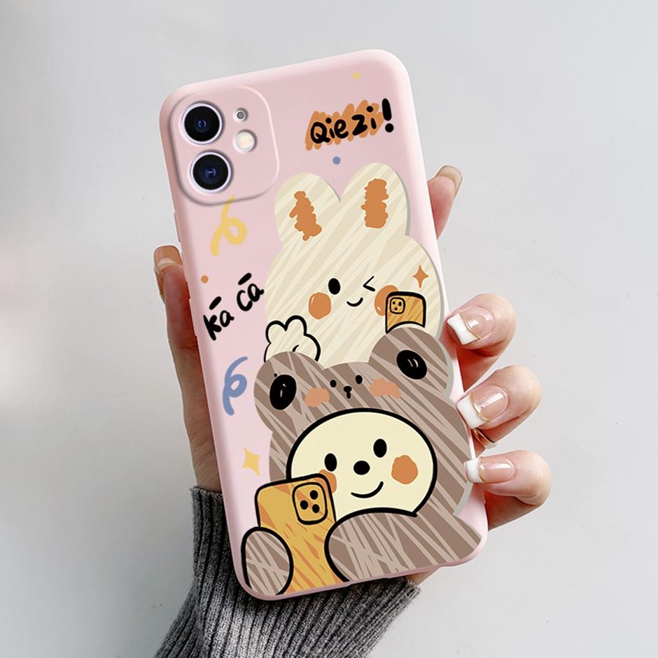 Cartoon Case For iPhone 12 Mini Mobilie Phone Soft Silicone Protective Covers For iPhone 12Mini Shockproof Fashion item Housings