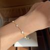 Monkton S925 Silver Opal Bracelet for Women 14Kgold Plated Tennis Bracelet Jewelry Anniversary Birthday for Wife