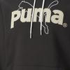 Puma Logo Print Hoodie Men Tops Black 620631-01