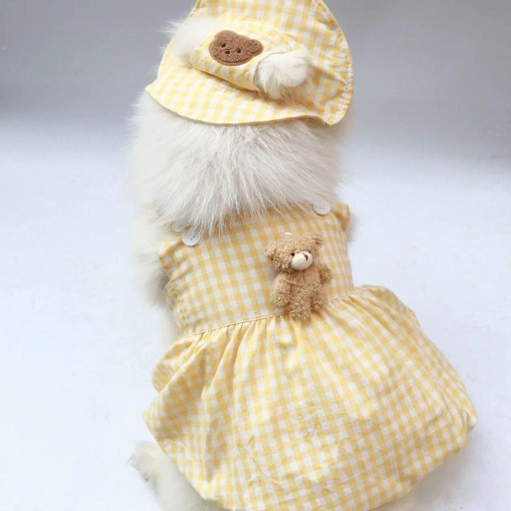 Großer Hundesonnenhut mit Ohrenlöchern - Sonnenschutz für Golden Retriever & Samojede