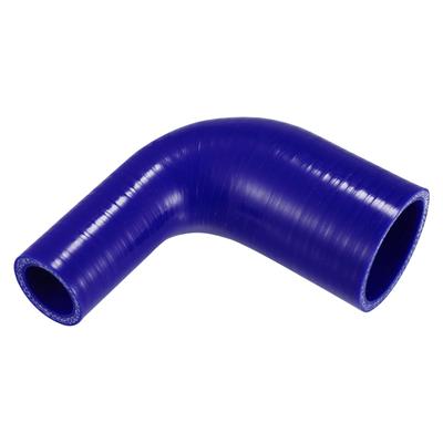 X AUTOHAUX 1pcs 25mm/0.98"-45mm/1.77" Inner Diameter 90mm/3.54" Length 90 Degree Blue Car Silicone Hose Hose Universal