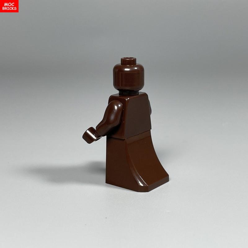 Non-Toxic Moc Bricks 4Cm Figure Body Part Printed Long Dress Shirt Gown Man Woman Cloth Sleeve Accessories Assembled Building Blocks Toys