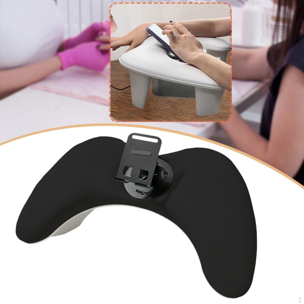 Nail Arm Rest Hand Pillow Ergonomic Support Anti Slip for Acrylic Nails Manicure