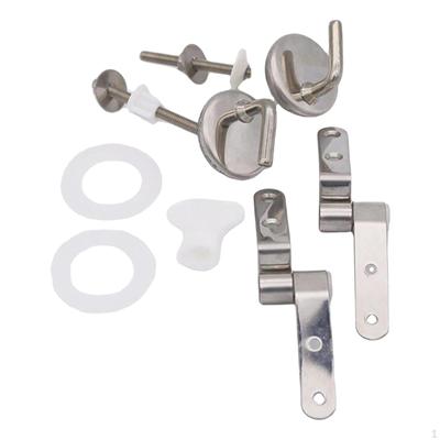 Toilet Seat Top Cover Hinges Fittings Replacement Universal Accessories and Screw Bolts