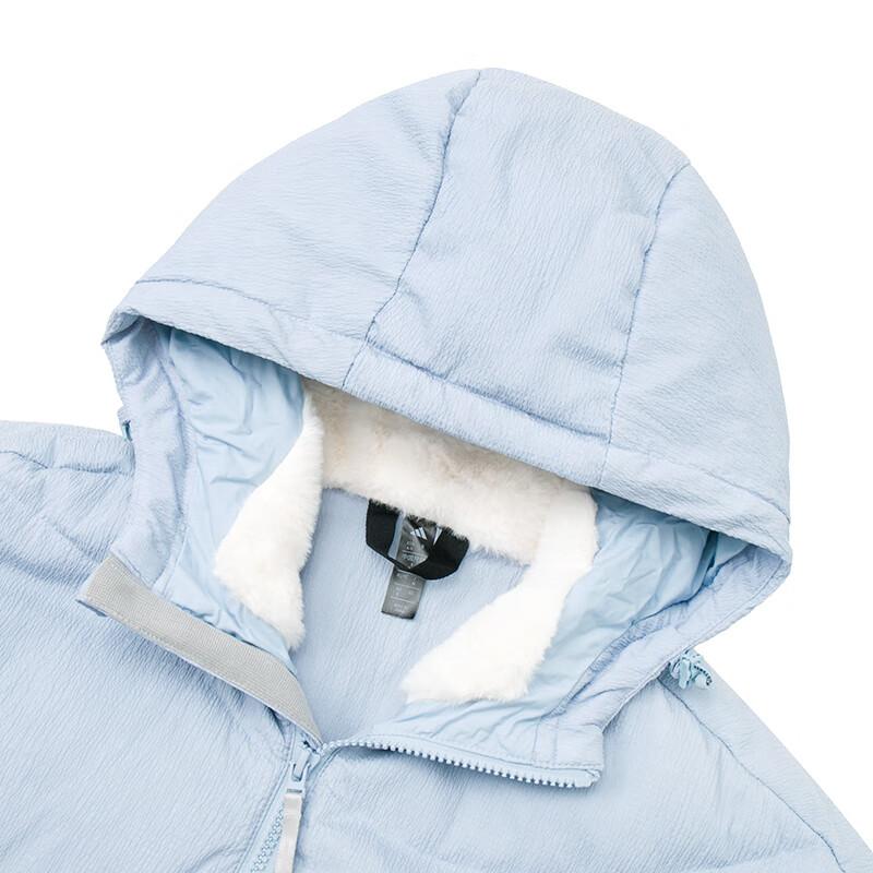 adidas Mode Lässig Einfach Kapuzen Daunenjacke Damen Oberbekleidung Blau JG5930