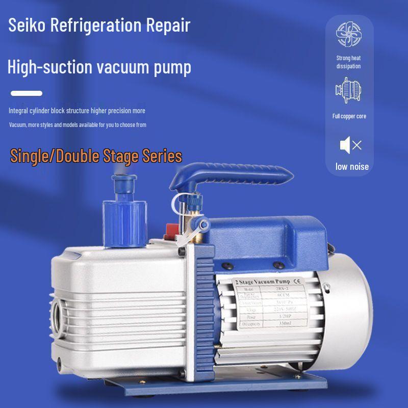 Portable Single/Double Stage Vacuum Pump for Air Conditioners, Refrigerators & Automobiles