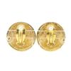 CHANEL COCO Mark Earring Matelasse Plated Gold 28g Women Used