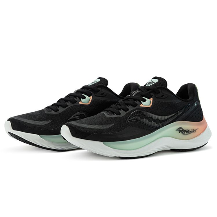 SAUCONY Phoenix Inferno 2 Low Top Running Shoes Women Sneaker Black Pink S18173-4
