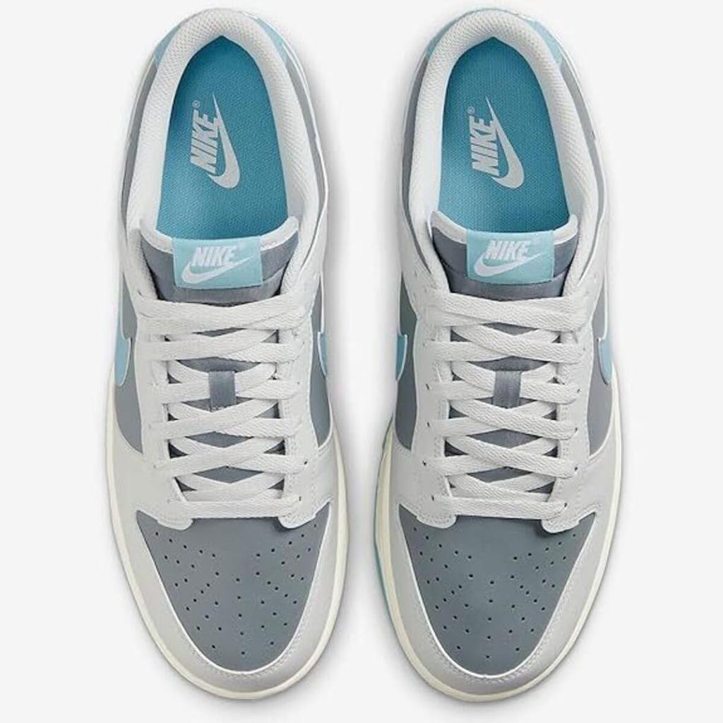 Nike Dunk Low Retro in size HF5441-001 Photodust/Smoke Gray/Sail/Denim Turquoise, 24.5cm