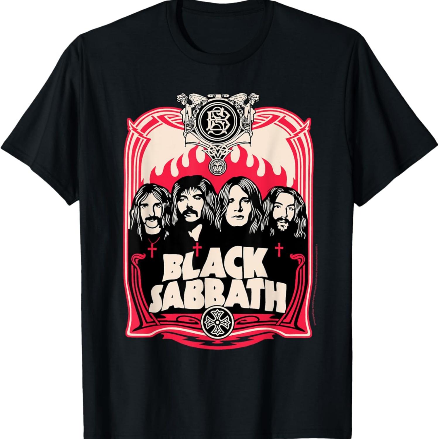

Black Sabbath Official Red Flames T-Shirt XXXXXL чёрный