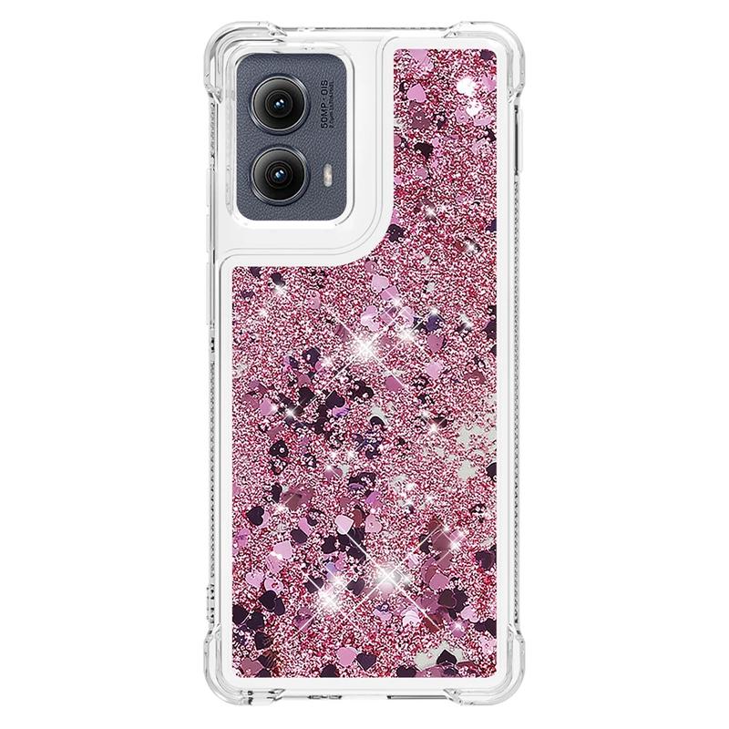 Edge 5G 2024 Case on For Fundas Motorola Edge 2024 Cover Bling Glitter Dynamic Liquid Case For Moto Edge2024 5G Phone Cases Etui