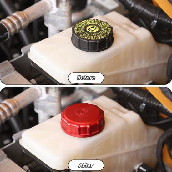 Red Brake Fluid Tank Cap Trim for Ford Bronco /Bronco Sport 21+ Aluminum Alloy