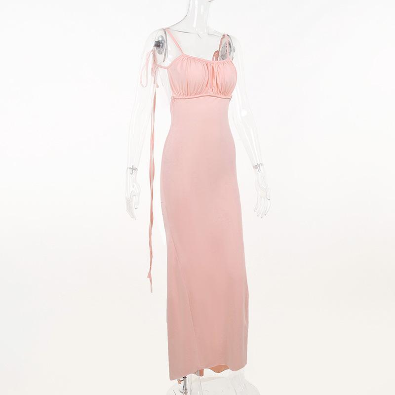 Dámské letní špagetový pásek sexy maxi elegantní narozeninové šaty vestido klub vestido