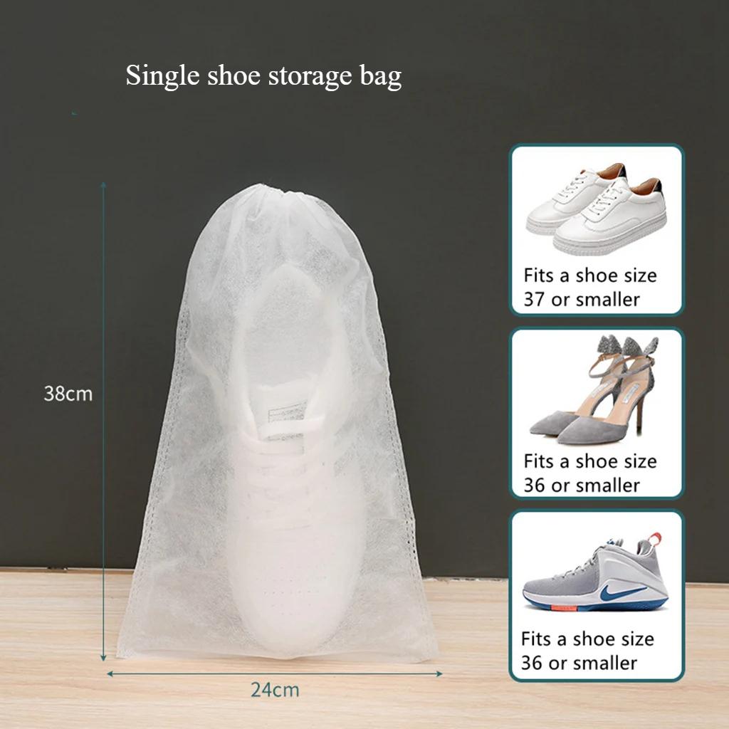 1pcs Shoes Storage Bag Closet Organizer Non-woven Travel Portable Bag Waterproof Pocket Practical Classified Hanging Bags