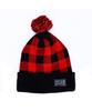 EIGHTVOLUME Ev Black/Red Check Beanie