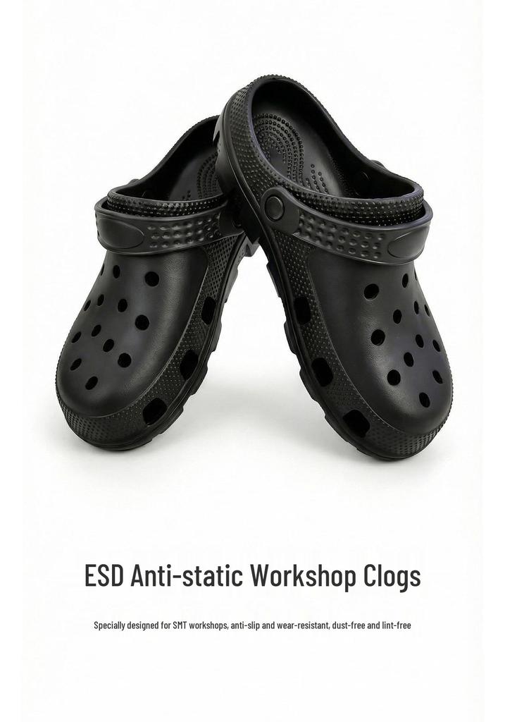 EVA Non-Slip Breathable Anti-Static Six-Hole Clog Shoes with Thick Sole for Men & Women