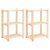 Day and Night - Day and Night Shelving 3 Levels 2 Units Solid Pine Wood 150 Kg