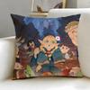 Popular Anime Delicious In Dungeon Cushion Cover Soft  EasyWash Pillow Case  Versatile for Couch Bed Travel and Office