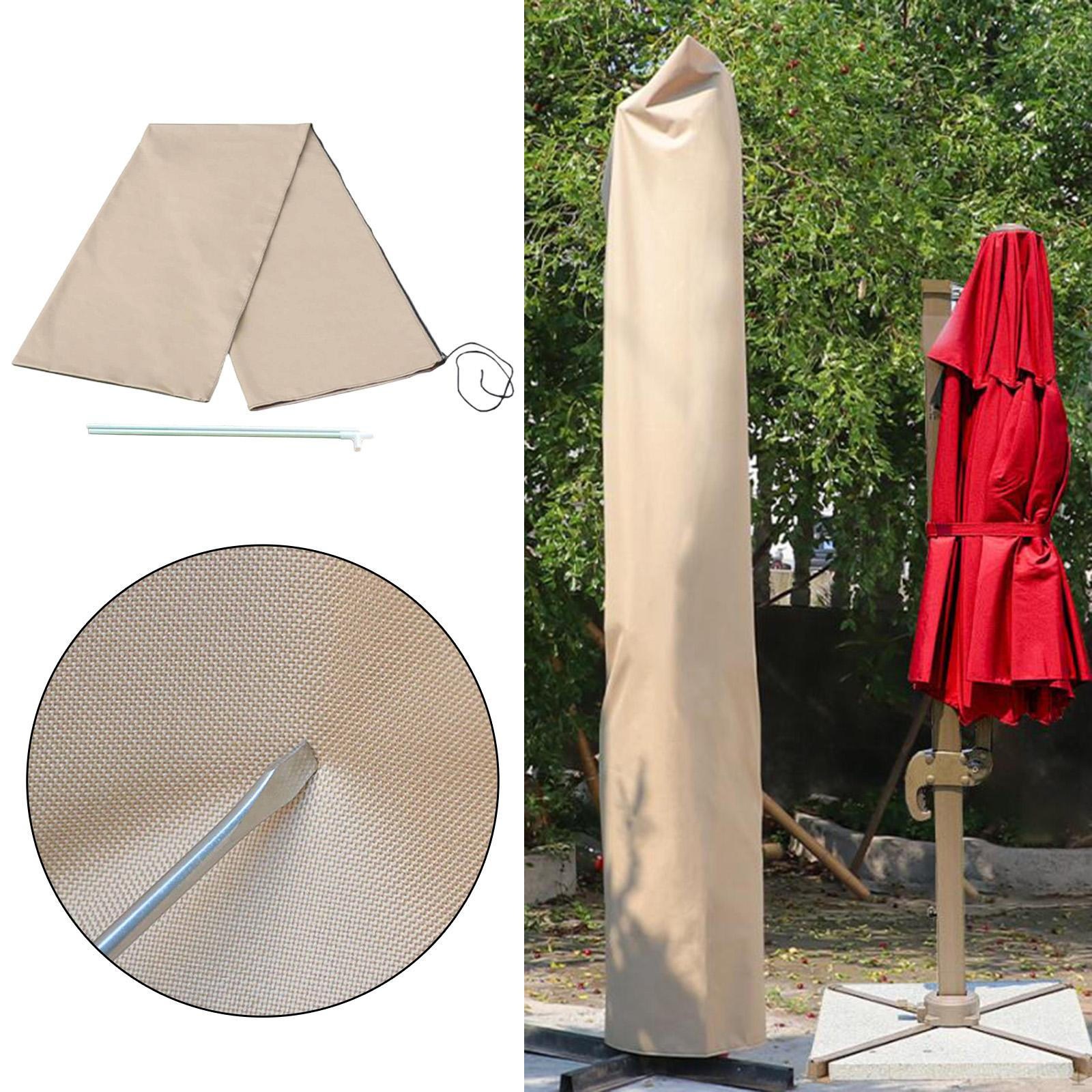 

Чохол для садової парасольки Парасоль Портативний Легкий Водонепроникний Захист від сонця для вулиці Khaki 267cmx59cm