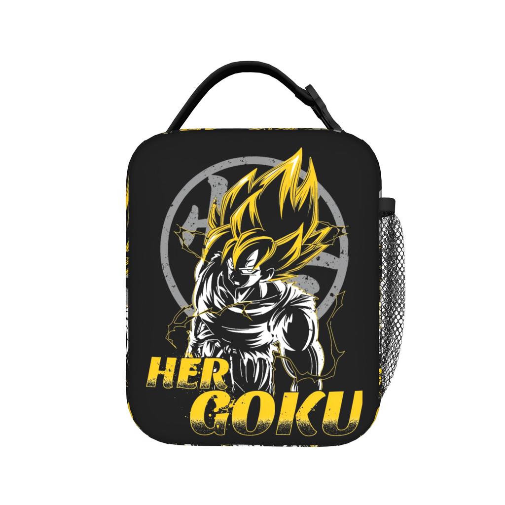 Son Goku DBZ Thermal Lunch Bags Lightweight Vegeta DBZ Lunch Container Cooler Carrier Lunch Box Tote College Journey Girls Boys