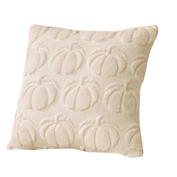 Мягкие Плюшевые Декоры для Урожая Наволочка Ржаво-Красные Уютные Декоративные Подушки Чехол для Осеннего Домашнего Стиля Осенние Декоры белый