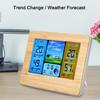 Bamboos Face Wireless Weather Station Weather Forecast Clock  Temperature Humidity Monitoring