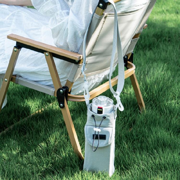 Water Bottle Transport Bag with Comfortable Crossbody Strap Protective Beverage Kettle Sleeve Outdoor Drinkware Holder