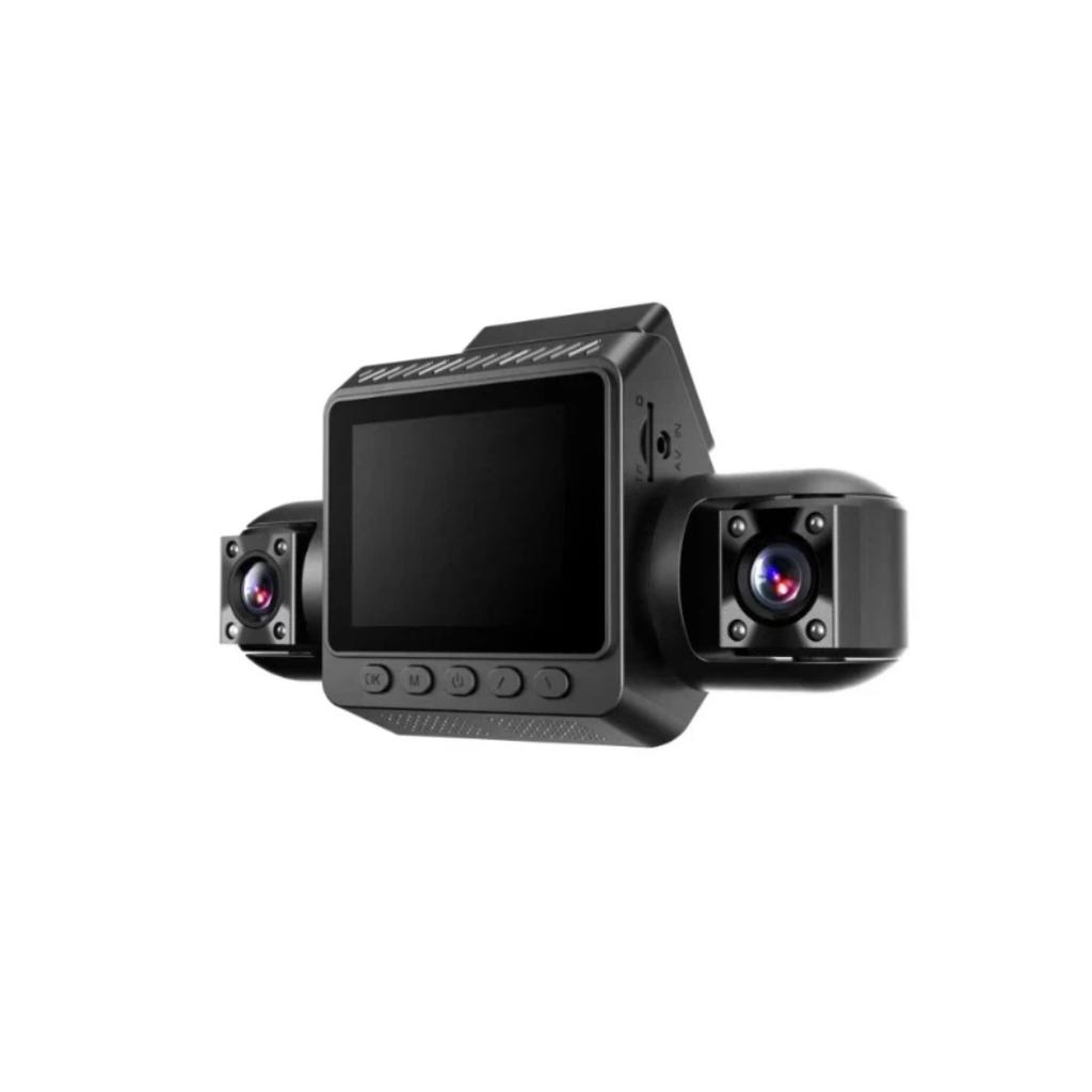 4-Channel Dash Cam, Front, Rear & Inside, 1080P Car Camera, Night Vision, G-Sensor, Driving Video Recorder