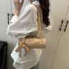 Trendy Cool Bowknot Tubular Cylindrical Pu Shoulder Bags Girly Handbag Armpit Bag Women  Design Sense Commuter Bags Gifts