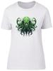 Cthulhu Octopus Japan Squid Horror Goth Womens T-Shirt Ladies Gift Tee