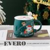 Cute Cartoon Christmas Mug Creative Christmas Souvenir Ceramic Cup Coffee Cup