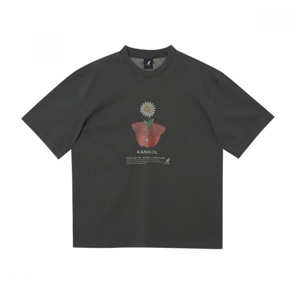 Kangol Legacy Poetic Bloom Tee Charcoal 2838 SS