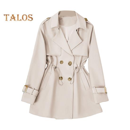 

Зимняя женская куртка с длинными рукавами, эластичным шнурком на талии, карманами, ветровка, двубортное пальто средней длины, ветрозащитное теплое пальто XL белый