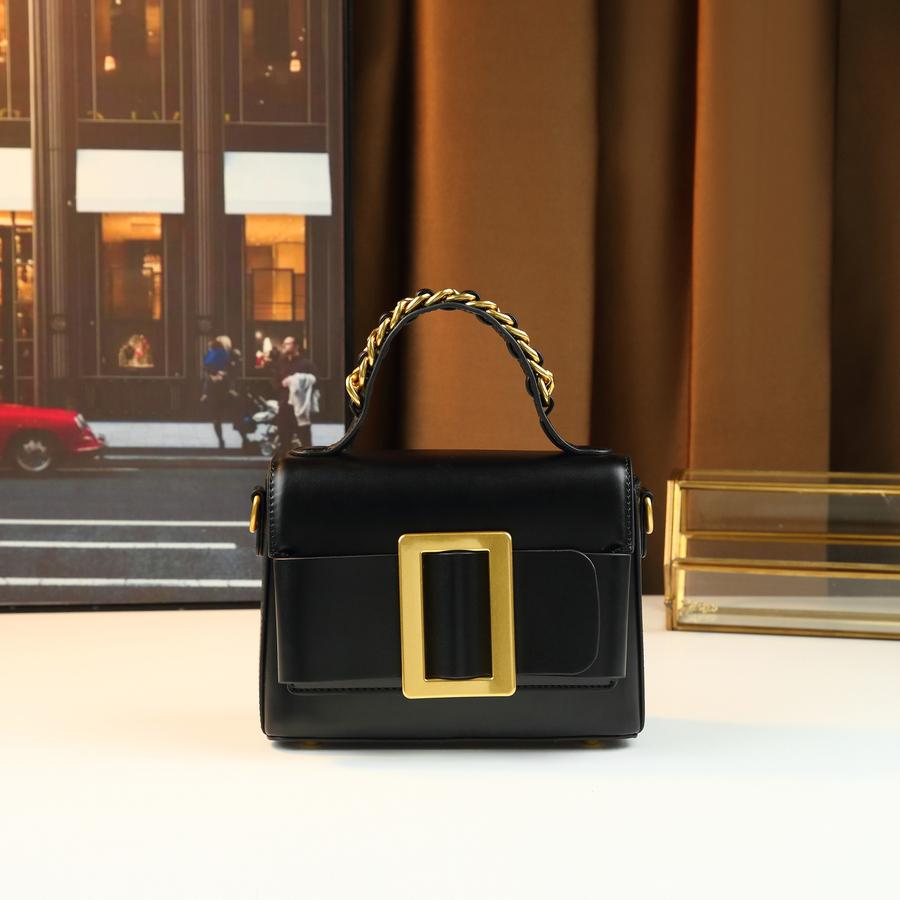 

Korean version of fashionable solid color belt buckle small square bag women s versatile handbag
