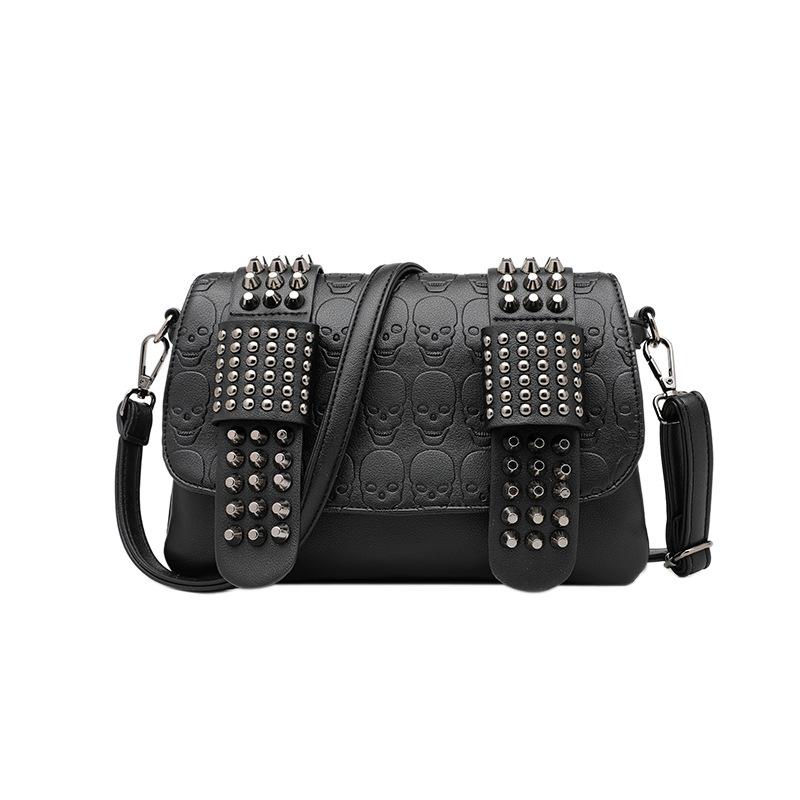 European and American Women's Bag Rivet Skull Head Bag Women's Bag Shoulder Bag Diagonal Cross Bag