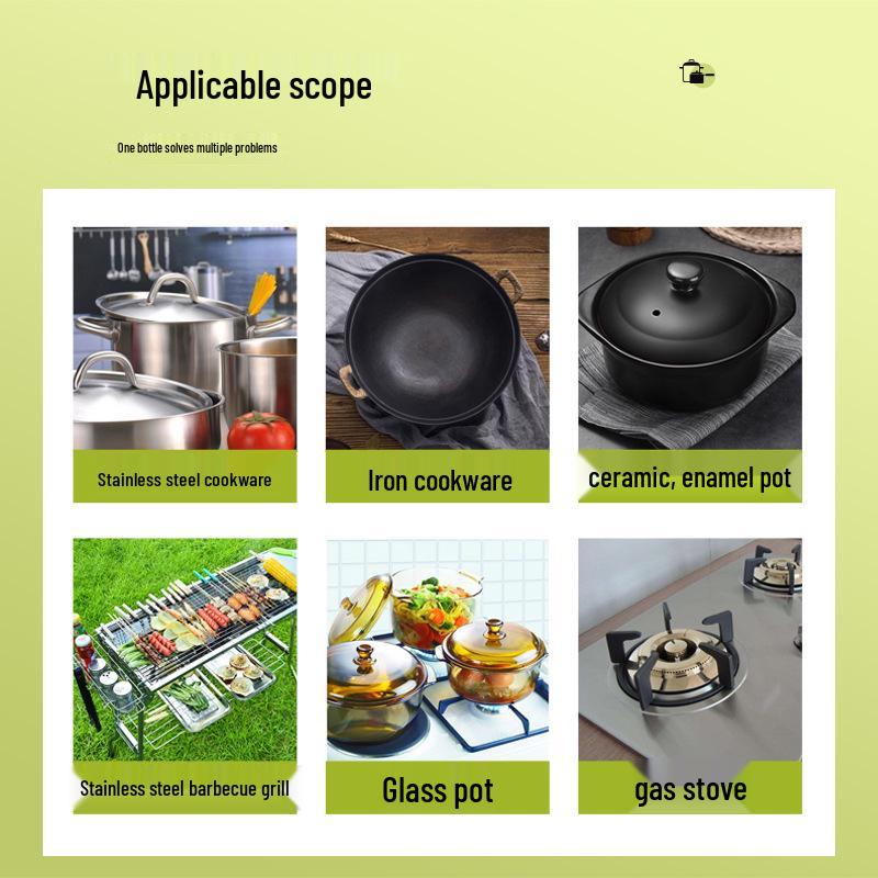 Stainless Steel Pot Bottom Black Stain & Heavy Oil Remover Cleaning Paste