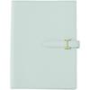 Franklin Planner Botanica Color Noblessa Leather Organizer Cover A5 Grey Floral
