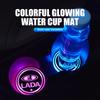 Colorful Water Cup Mat Ambient Light USB Charging Non-Slip Coaster For Lada Vesta Granta Largus Vaz Samara Vesta Niva 4X4 2110 WW22