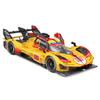 Bburago 2024 Modellauto Ferrari 499P Turbo V6 Team AF Corse Le Mans 24 Stunden Langstreckenrennen, Miniaturmodell aus Druckguss