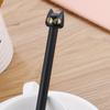 Back to school season 10pcs 0.5mm creative black kitten gel pen cute cartoon stationery water-based pen small fresh office signature pen