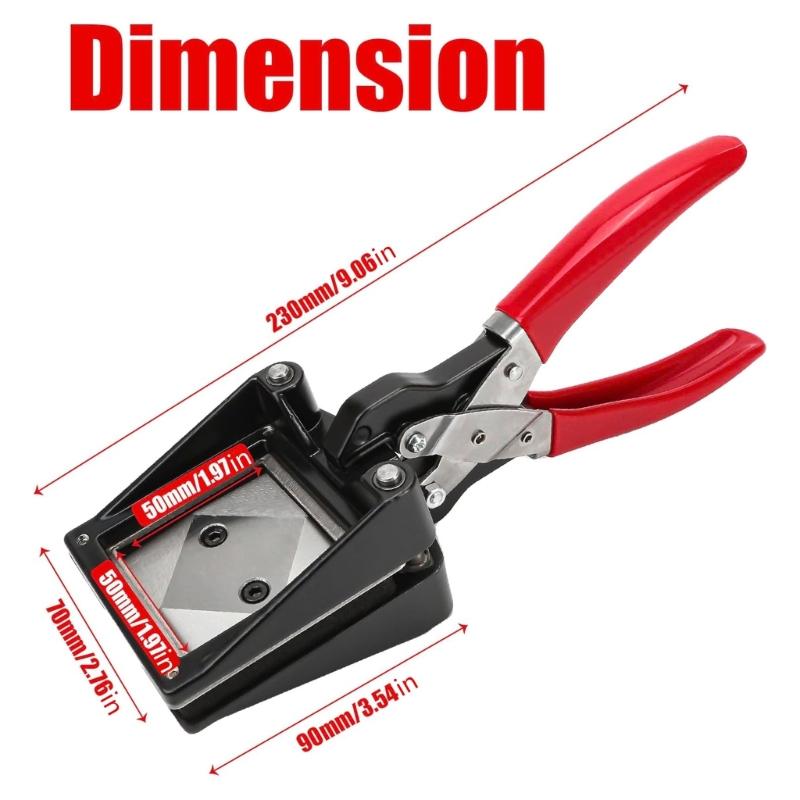 50x50mm Manual Photo Cutting Handheld Tool For DIY And Scrapbooking Using Hardened Metal Blade