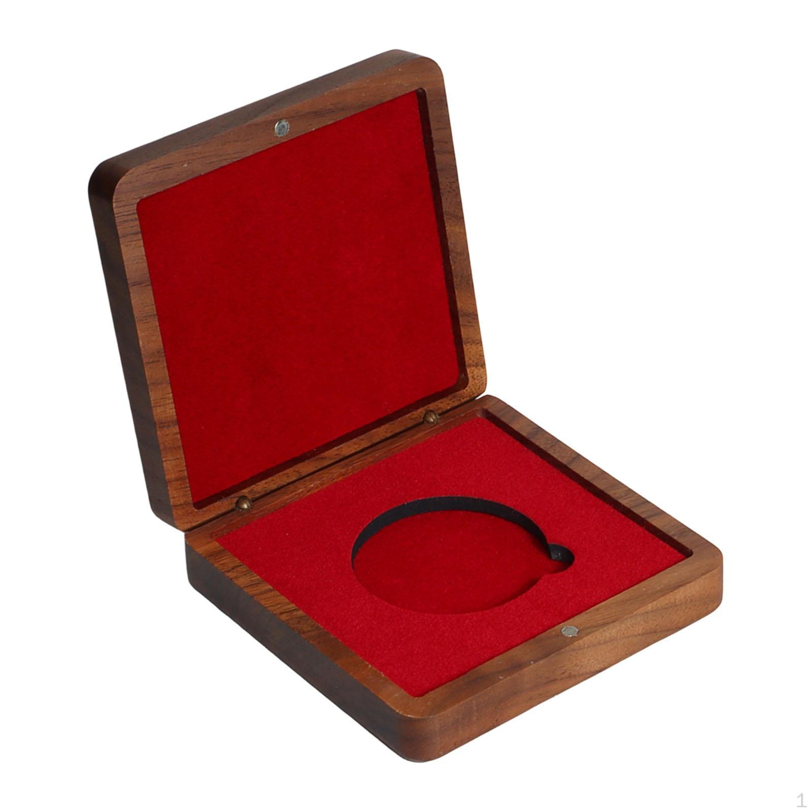

Box Presentation Display Box,Dustproof,Portable,Commemorative Holder Collection Case for Jewelry червоний