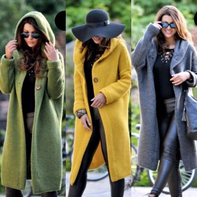 Women's Sweaters, Plus Size Cardigans, Knitted Sweaters, Medium To Long Jackets