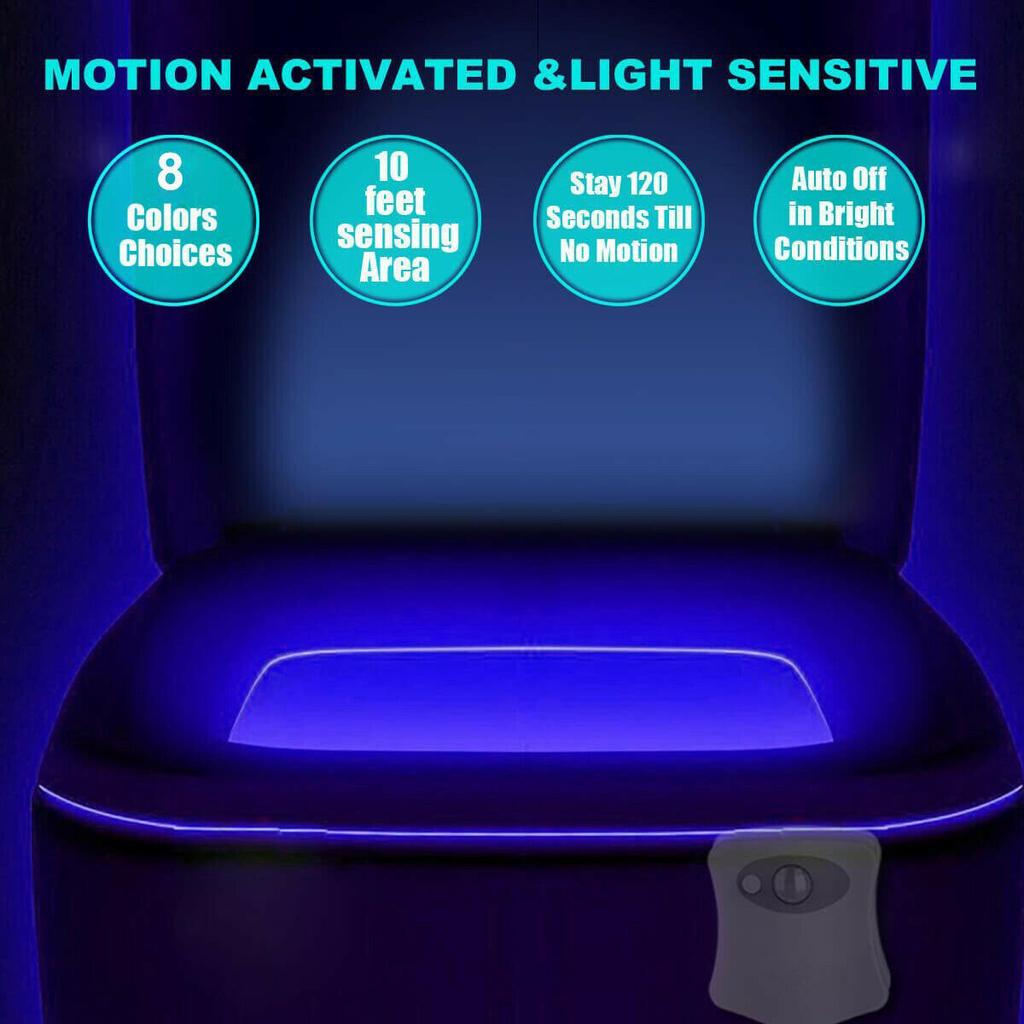 Colorful PIR Motion Sensor Toilet Lights Waterproof LED Washroom Night Lamp for Toilet Bowl Lighting For Bathroom Washroom